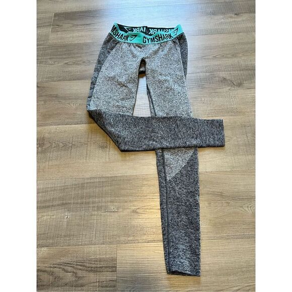 Gymshark Dry Women’s Small Grey High Waist Athletic Compression Leggings Pants - Picture 4 of 8